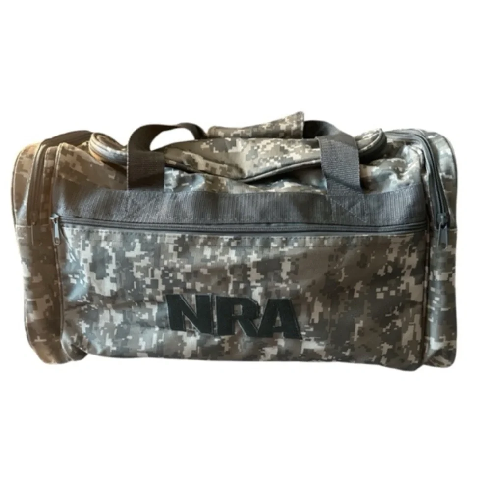 NRA camo‎ duffle bag w/o Strap 18in X 10in NWOT